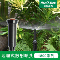 American Rain Bird 1800 1804 Buried Scattering Sprinkler Spray Lawn Irrigation Garden automatic watering 360 degrees