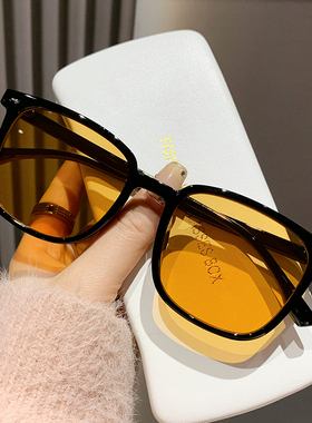 墨镜男痞帅2024款方框太阳眼镜