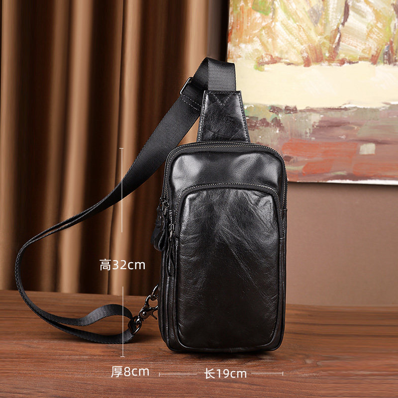 头层牛皮胸包男士斜挎包2025新款式时尚大容量旅行单肩包真皮背包,淘宝优惠券,粉丝福利购,淘宝优惠卷