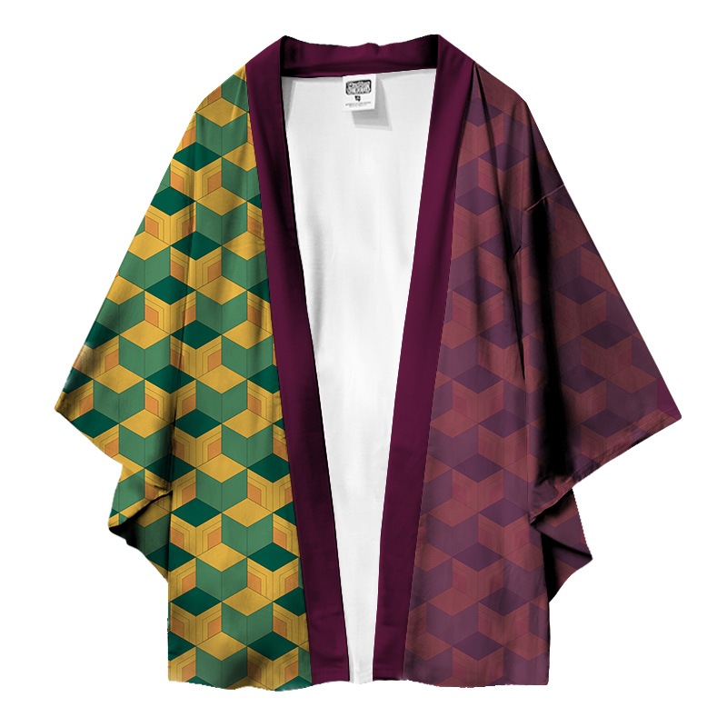 鬼灭之刃和服羽织外套炭治郎二次元动漫周边男善治义勇蝴蝶忍睡衣 - 图2