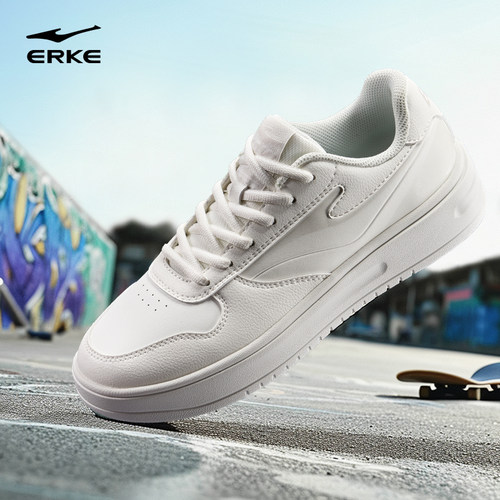 天权鸿星尔克板鞋男鞋2026新款轻便小白鞋百搭运动鞋学生休闲鞋子 - 图0