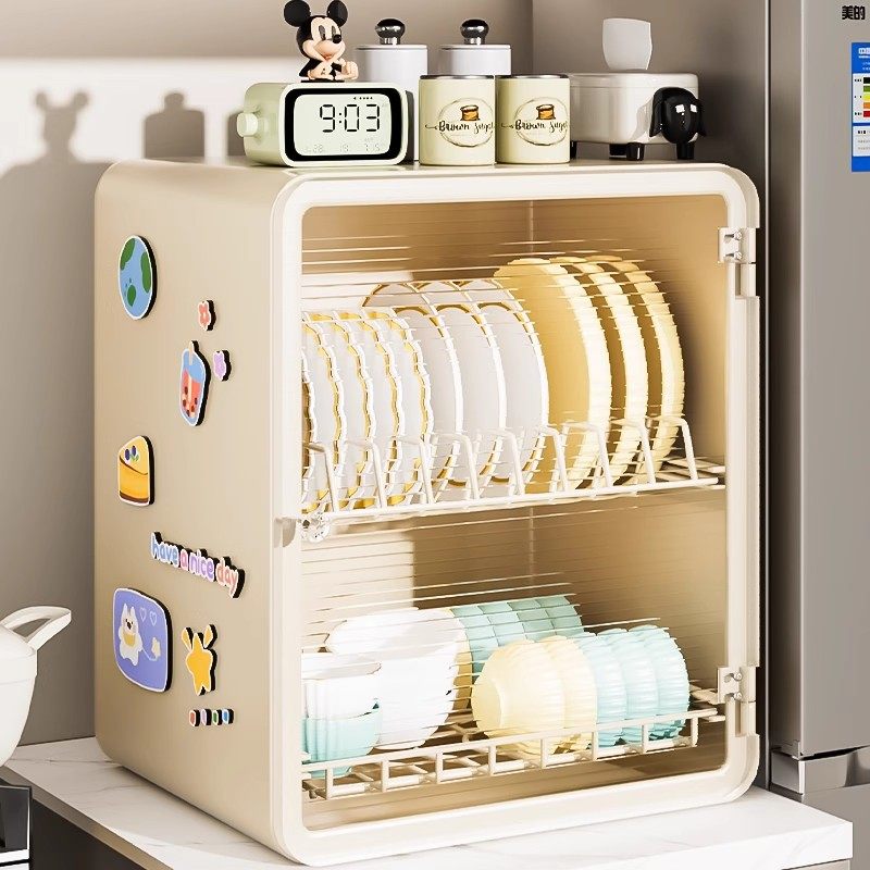 婴儿辅食收纳柜奶瓶儿童工具箱厨房碗碟筷沥水杯架宝宝餐具置物盒,淘宝优惠券,粉丝福利购,淘宝优惠卷