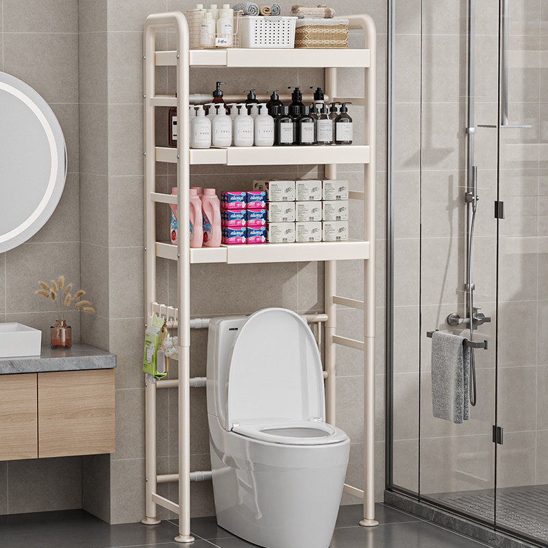 可伸缩马桶上方置物架落地卫生间浴室厕所坐便器后空隙收纳架子,淘宝优惠券,粉丝福利购,淘宝优惠卷