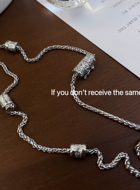 s925纯银高定潮酷项链