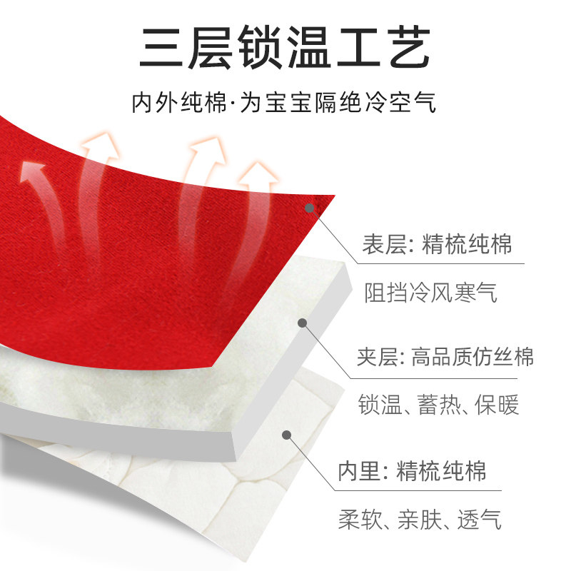 婴儿衣服秋冬套装初生用品宝宝礼盒 彩婴房婴儿礼盒