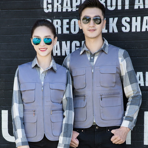 Страхование труда много -карманная фотофотография директор репортер репортер свадебный жилет