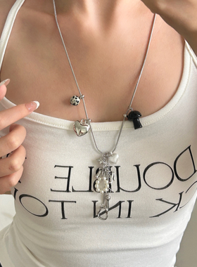 2025新款蘑菇吊坠项链