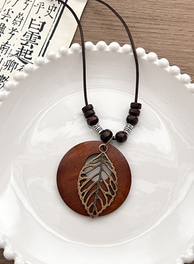 禅意国风编织绳项链女新中式颈链