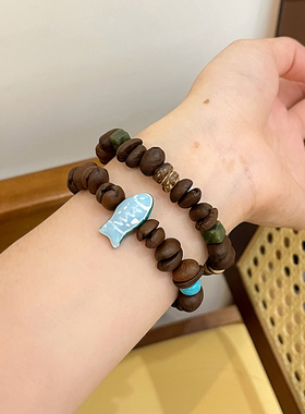 2025新款爆款咖啡豆小众设计感猫爪串珠手链女百搭闺蜜情侣手串男