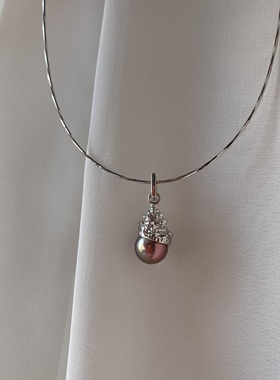 呼啸海螺天然淡水爱迪生珍珠耳环