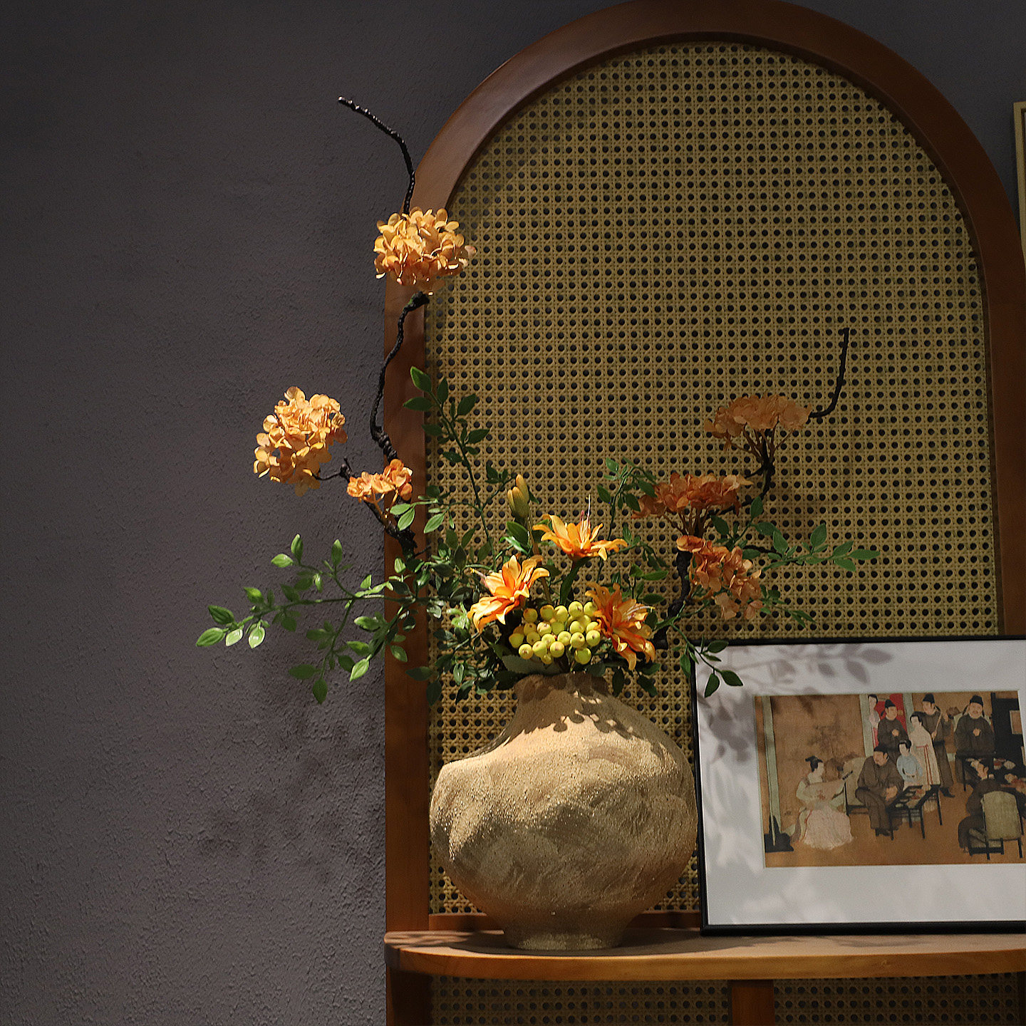 禅意陶瓷花瓶摆件新中式宋韵美学侘寂风民宿法式桌面高级设计花艺,淘宝优惠券,粉丝福利购,淘宝优惠卷