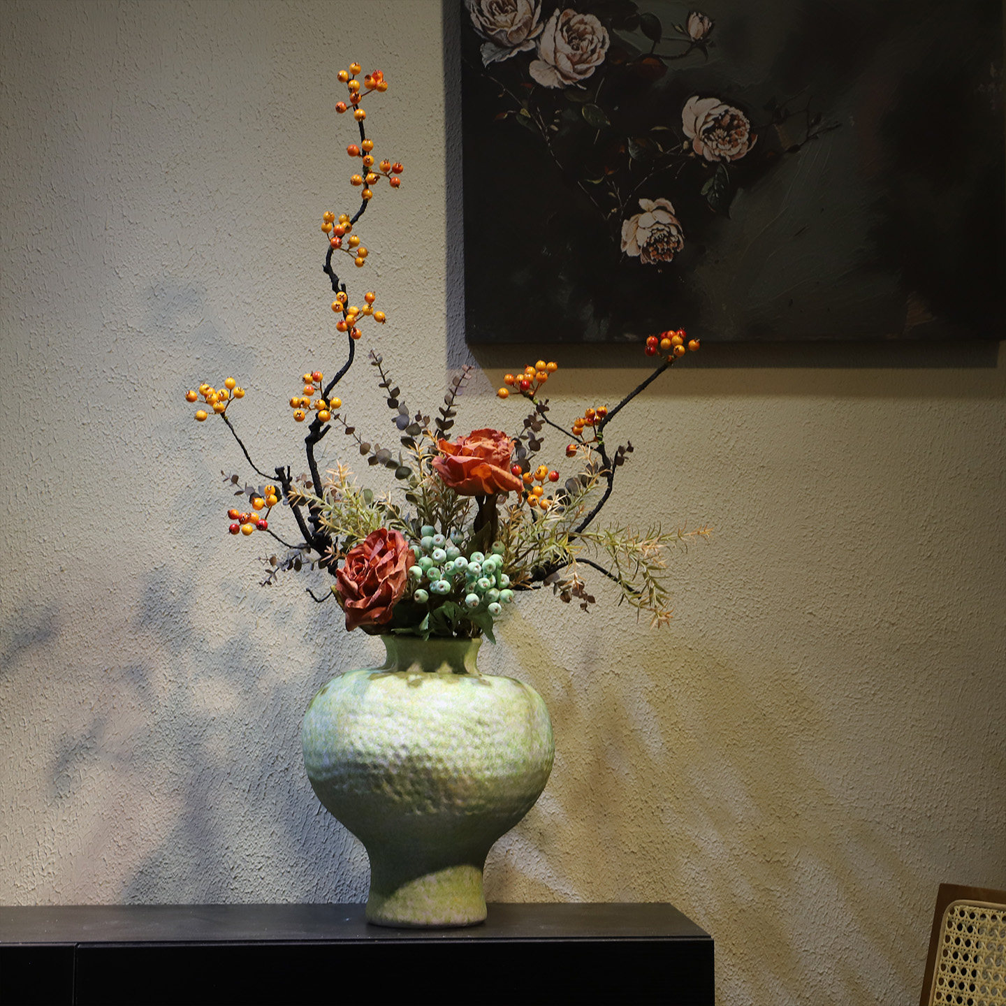 陶瓷花瓶中古风法式摆件电视柜玄关壁龛民宿酒馆设计师新中式宋韵,淘宝优惠券,粉丝福利购,淘宝优惠卷