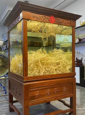 双11送礼酒海800斤泡酒瓶大缸纯实木手工雕刻超白玻璃密封玻璃