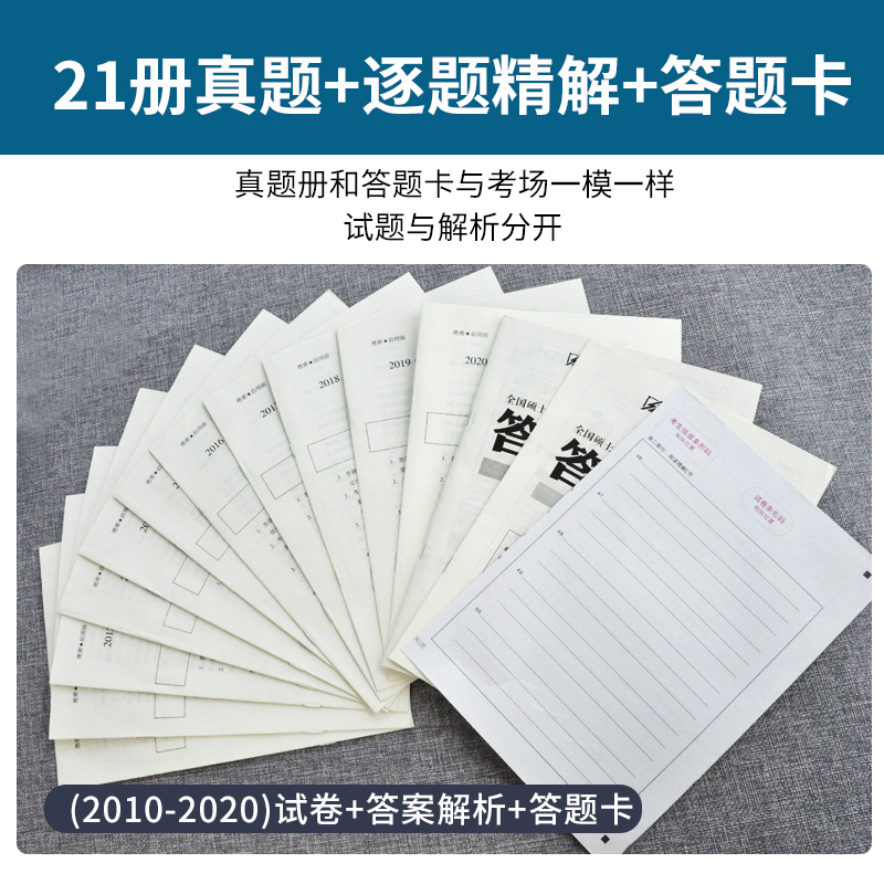 二十年真题+答题卡】考研真相系列2021考研英语闪过历年真题试卷逐词逐句精解 201英语一真题真练题库复习思路阅读理解高分写作 - 图0