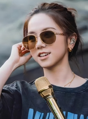 许红豆同款防紫外线飞行员墨镜女