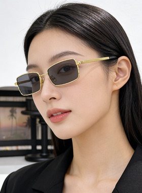 jennie同款巴黎街头窄边太阳眼镜