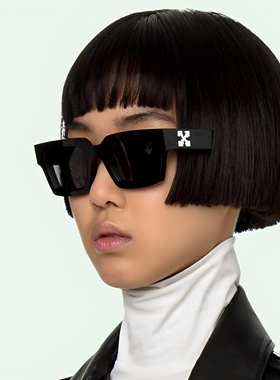 欧美风黑色板材明星同款墨镜女款