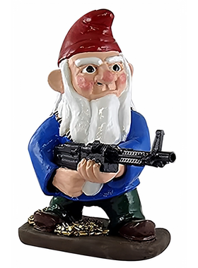 万圣节圣诞新品陆军花园小矮人雕像树脂工艺品家居装饰礼物公仔