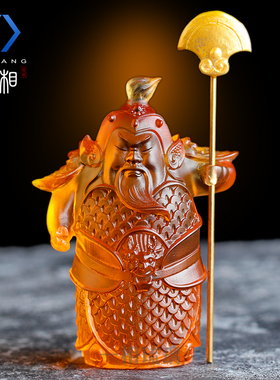 古法琉璃哼哈二将工艺品