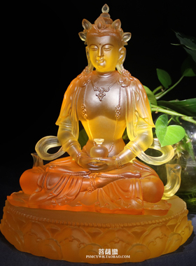 尼泊尔密宗高档风水礼品琉璃佛像