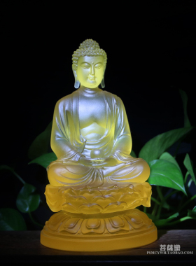 琉璃药师像摆件寺庙工艺品