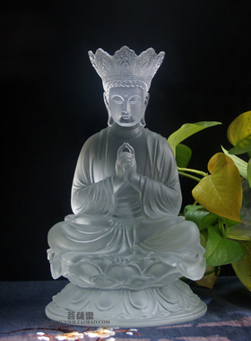 大日如来摆件琉璃佛像