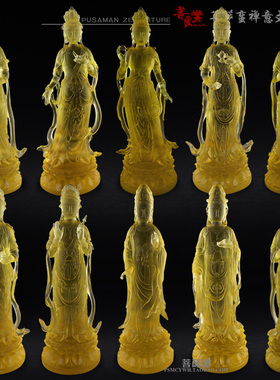 琉璃坛城菩萨佛堂摆件十二药叉