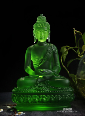 一相琉璃药师像居家摆件药师