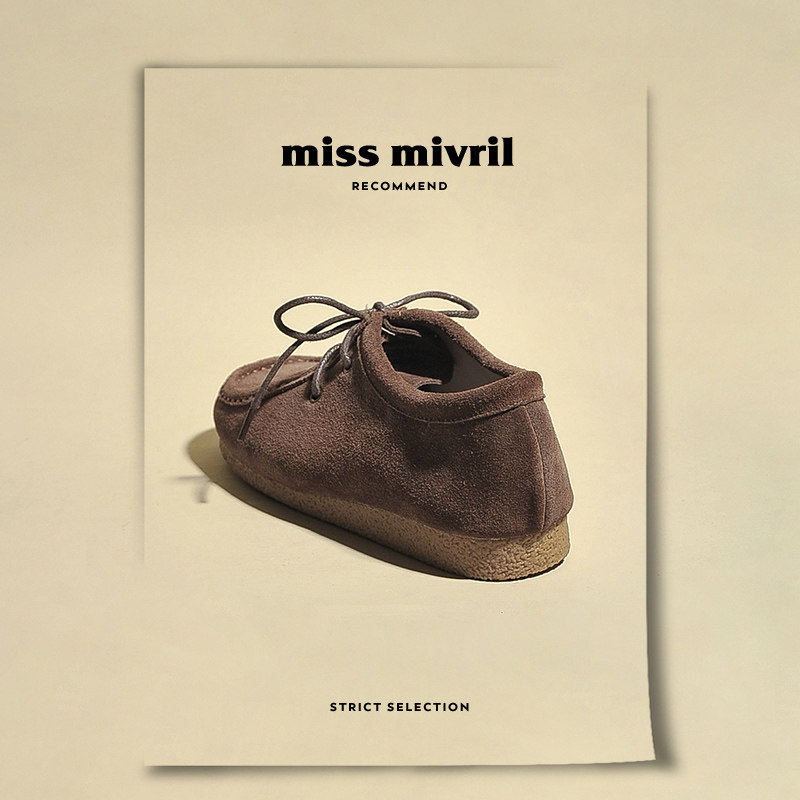 威姐~袋鼠鞋女平底2025新款秋冬低帮复古真皮单鞋加绒休闲单鞋,淘宝优惠券,粉丝福利购,淘宝优惠卷