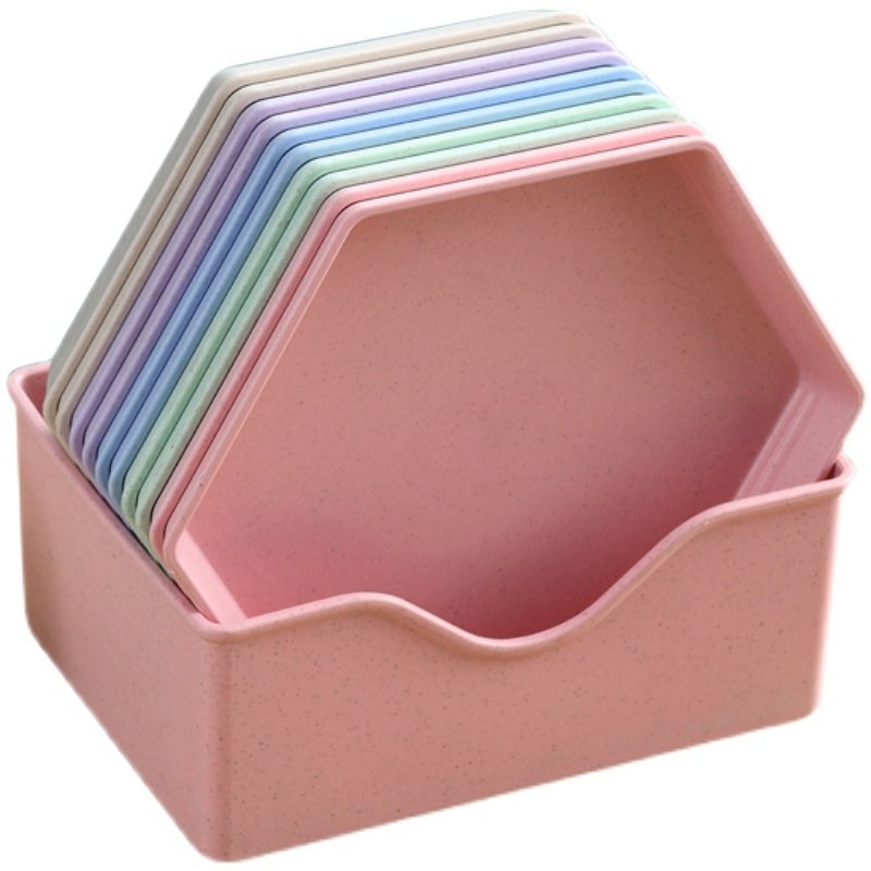 家用吐骨碟餐桌装渣盘小盘子水果盘零食盘带底座收纳塑料小菜碟子,淘宝优惠券,粉丝福利购,淘宝优惠卷