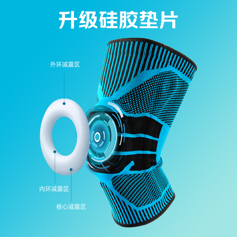 篮球跑步羽毛球骑行半月板损伤护膝运动男膝盖护具专业膝关节护套 - 图1