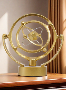 地球天体永动仪轻奢高端物理永动机不停创意摇摆摆件工艺品牛顿摆