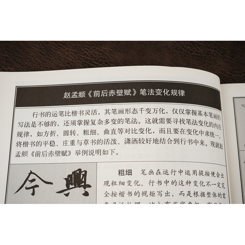 正版包邮 赵孟頫前后赤壁赋 名碑名帖完全大观9 赵定群 文师华编著 江西美术出版社 偏旁部首笔法解析 毛笔行书书法字帖 创作临摹 - 图2