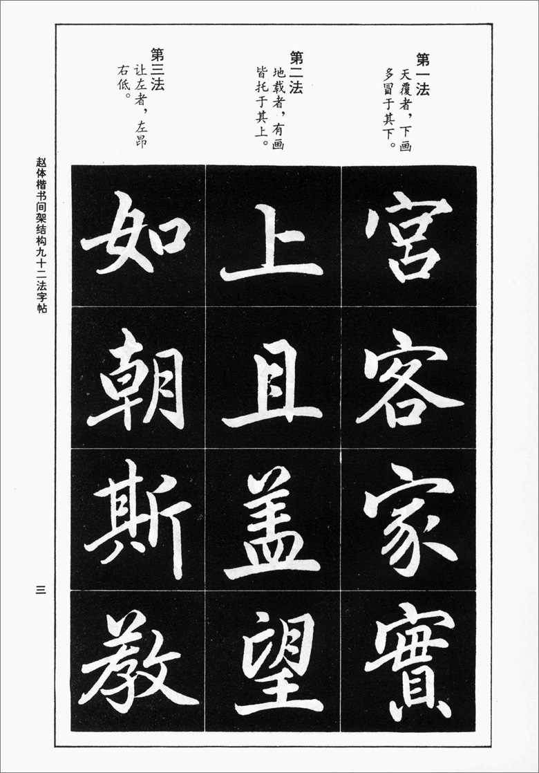 赵体楷书间架结构九十二法字帖书法技法丛帖中国书店楷书毛笔字帖通篇释文临摹范本正版图书-图0