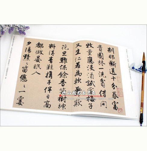 唐寅书落花诗册 传世经典书法碑帖59  河北教育出版社  毛笔字帖 临摹范本 全文简体注释 正版书籍 - 图0