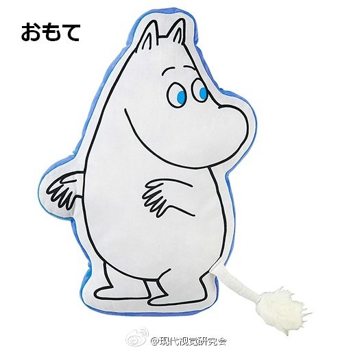 MOOMIN日本原装限量进口姆明史力奇亚美情侣毛绒抱枕可爱靠垫包邮-图1