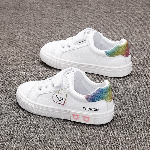 Детские кроссовки, белая обувь для мальчиков, летняя универсальная спортивная обувь, осенние, 2022 года, в корейском стиле