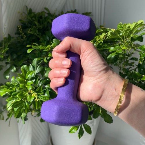 女士健身器材纯铁家用小哑铃女生瑜伽瘦臂肚子1/1.5/2/3/4kg公斤 - 图3