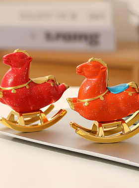 2026新款马年装饰摆件桌面摆件玄关客厅电视柜摆件摆饰新年小礼物