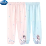 Дисней, детское средство от комаров, летние тонкие детские шифоновые дышащие штаны для отдыха для принцессы