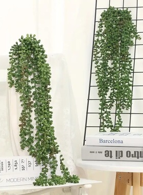 仿真绿色植物 五叉情人泪 婚庆家居吊顶商场美陈橱窗装饰摄影道具