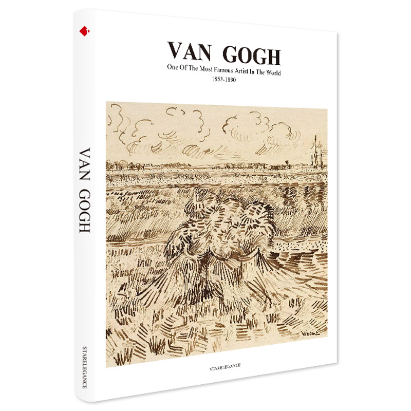 梵高手稿素描繁体中文作品集凡高临摹画册 Van Gogh大师速写素描画集书信星空菊花人物风景向日葵绘画素描书港台原版艺术进口-图3