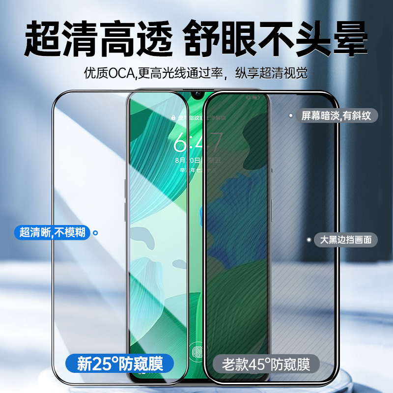 适用华为nova5pro钢化膜防窥nova5防窥膜nova5ipro手机膜nova5z的新款nova5i全屏覆盖五防偷窥屏por保护贴膜 - 图1