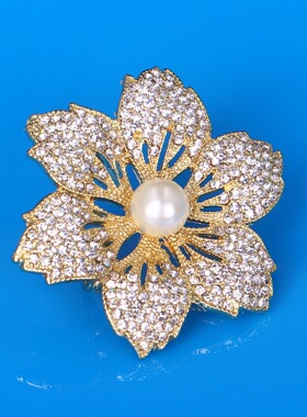 特卖高贵女士毛呢大衣百搭胸花 简约精细胸针显气质一件代发