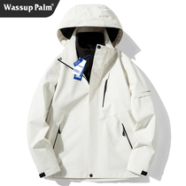 Стиральная субмашина WASSUP PALM мужская и женская куртка весенний осенний сезон 2024 новый прилив три в один плюс замшевая озимая одежда