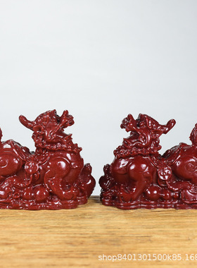 朱砂貔貅紫金砂车摆件家居办公桌