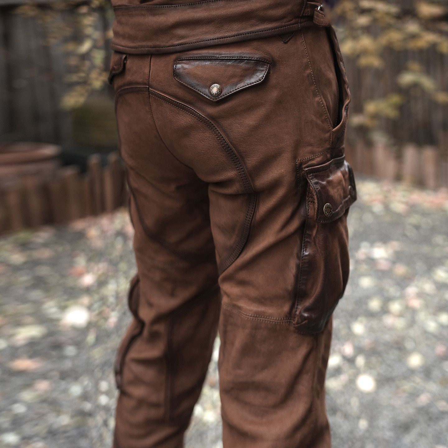 美式复古皮裤伐木农场主工装男猎装多口袋山羊皮手工做旧老钱风女,淘宝优惠券,粉丝福利购,淘宝优惠卷