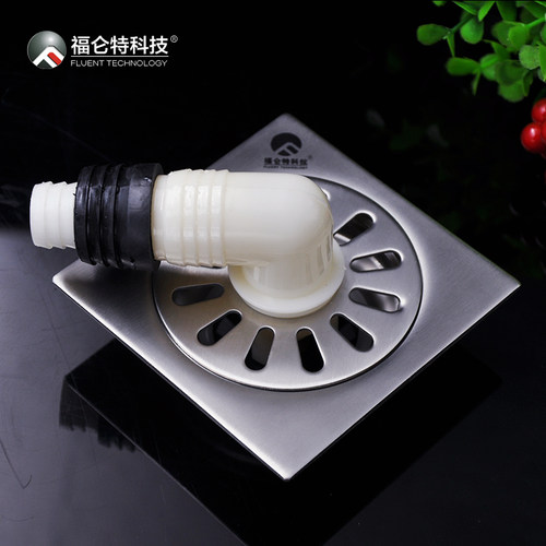 福仑特防臭地漏 方形 洗衣机三通卫生间下水道防虫 塑芯内芯盖片 - 图2