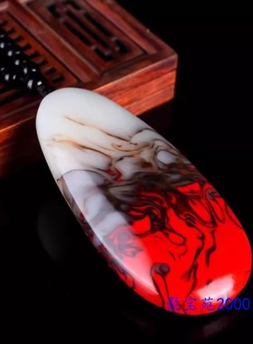 金丝玉新疆和田玉手玩把件原石鸡血石仿玉把玩件天然鸡血玉手把件