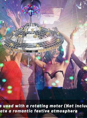 飞船飞碟UFO迪斯科镜面反射球圣诞装饰摆件礼物可放桌面可悬挂